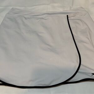 Slazenger White Athletic Skort with Black Logo